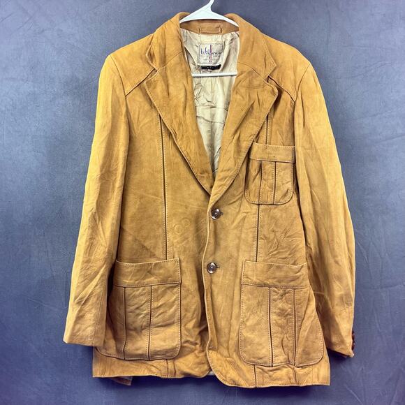 Vintage 1960's Wilson's House of Suede and Leather Blazer Size Men's 36L Western - Picture 1 of 11